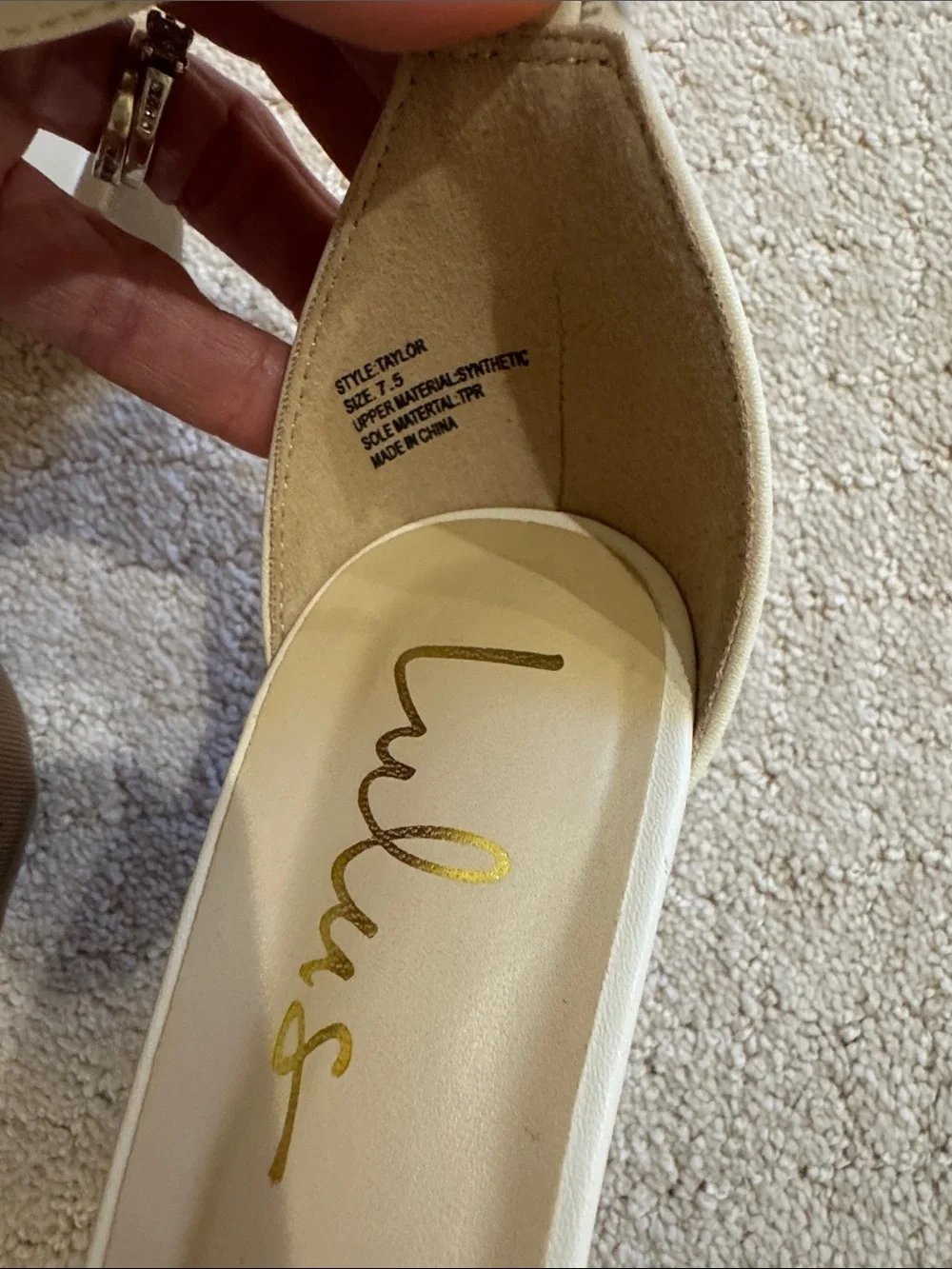 Lulu’s Ivory Ankle-Strap Block Heel Sandals